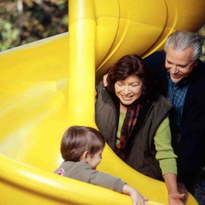 Jeu aquatique toboggan